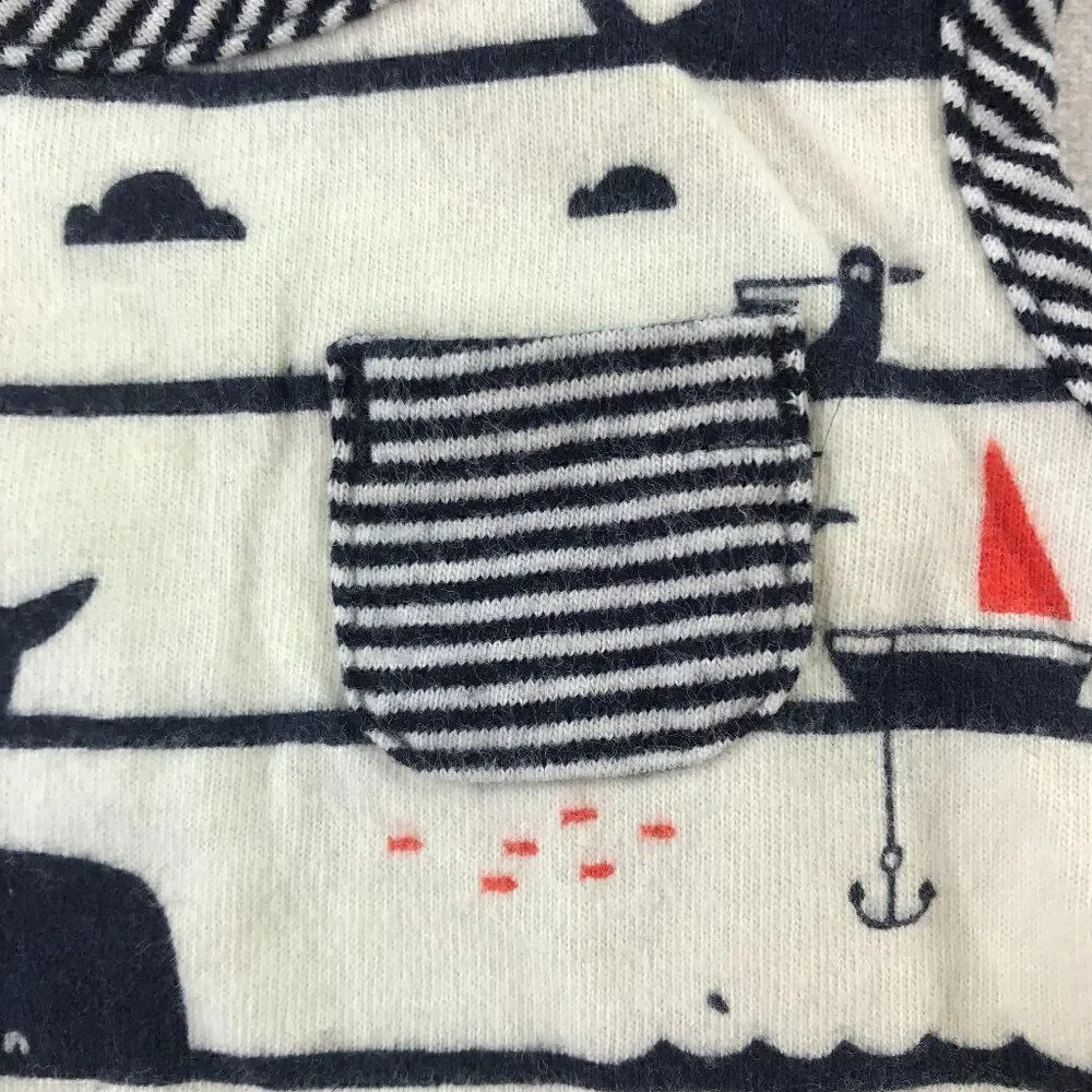Baby GAP White Dolphin Romper Jumpsuit 0-3 months